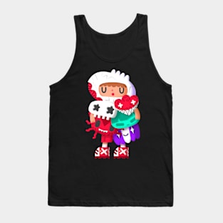 Doodle Boy SKULL HEAD Tank Top